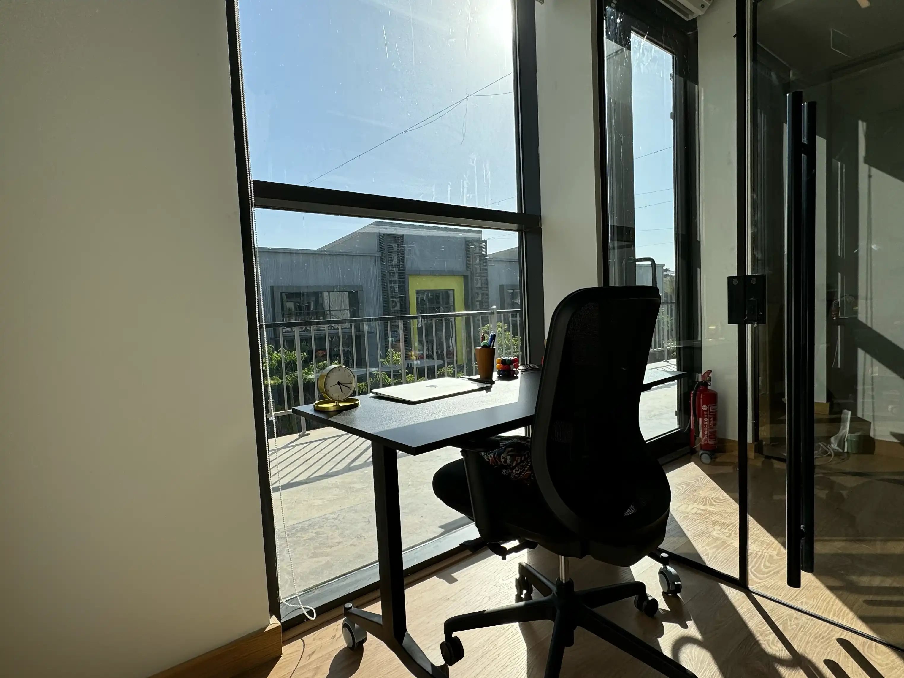 Private single office for individuals at Kamelizer Spaces in District 5, New Cairo and Majarrah, Sheikh Zayed with Wi-Fi, meeting room access, and coffee corner